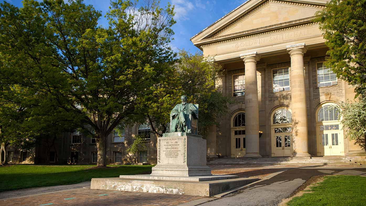 Statue of A.D. White on the Arts Quad